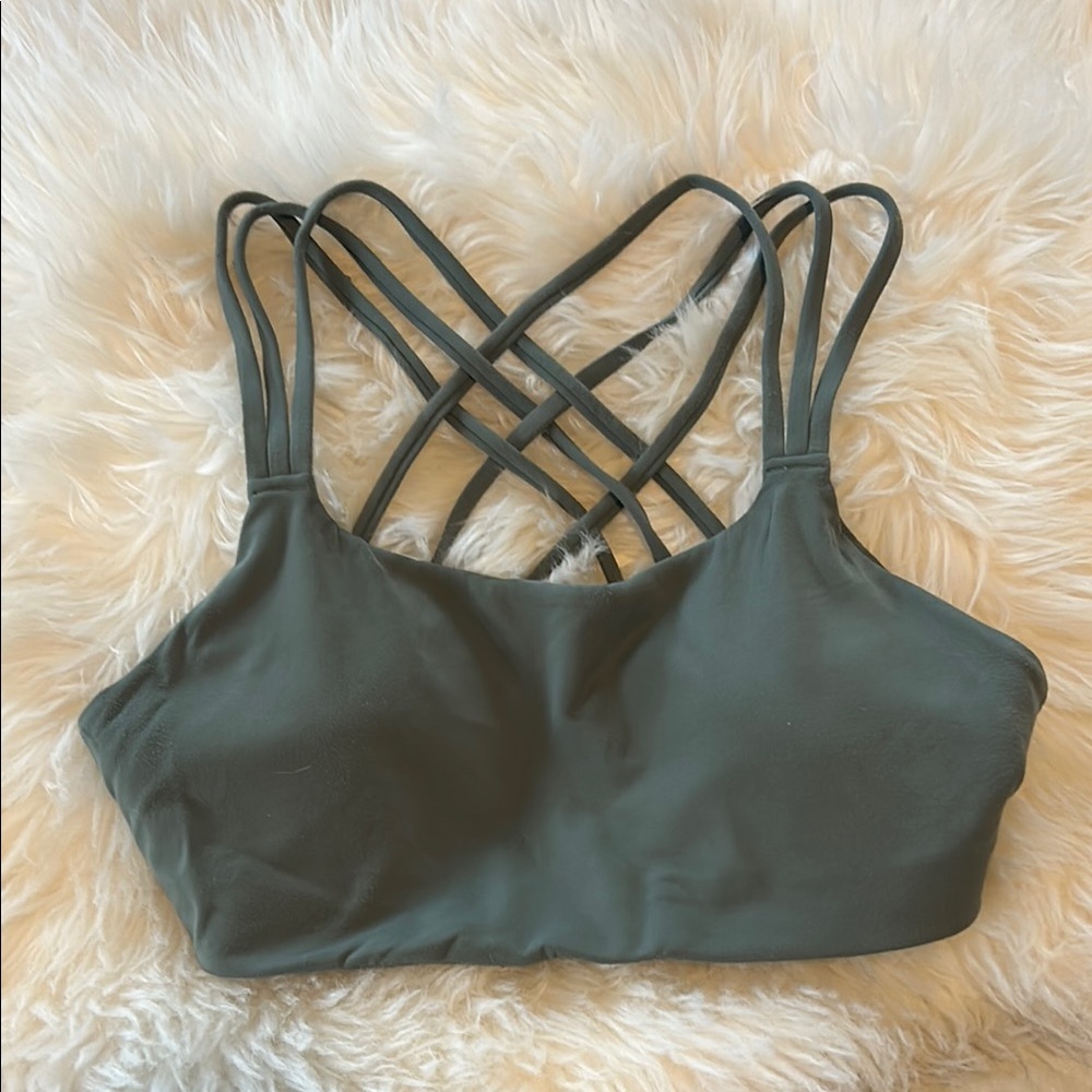Athleta Green Strappy Bralette